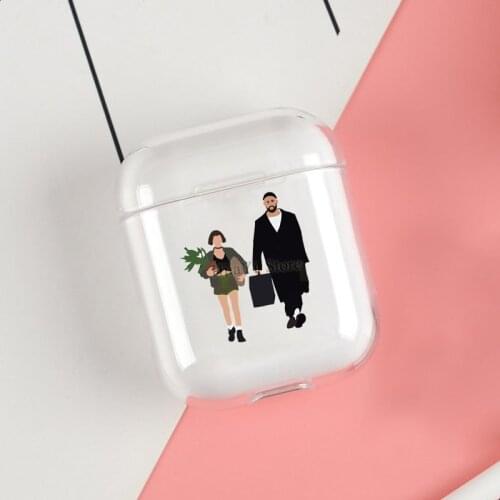 Leon the professional Fashion Cases For Apple AirPods 1 2 Case Clear Wireless Bluetooth Earphone Case Protective Shell