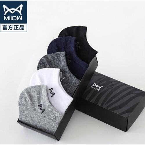 Mens boat socks summer antibacterial thin breathable cotton socks invisible socks