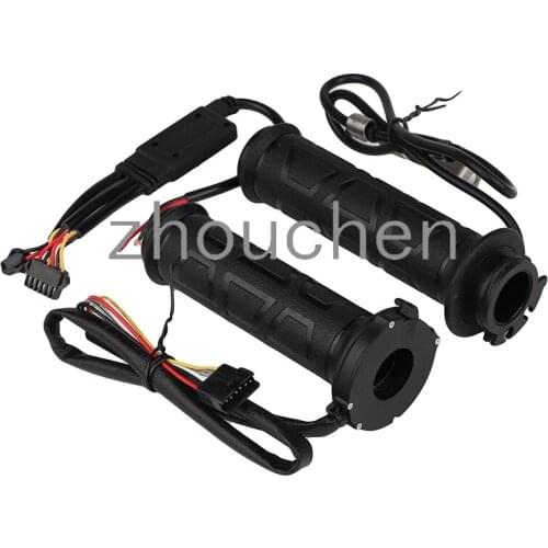 Motorcycle 7/8" 22mm Electric Hand Heated Molded Grips Heater Kit with On/Off Switch ATV Warmers Hot Handlebar (Black)