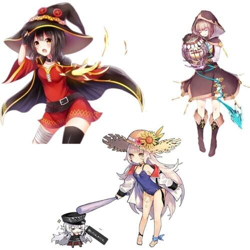 Three Ratels C497 Playful little witch of magic cartoon anime car hood sticker laptop decal wall stickers for bathroom