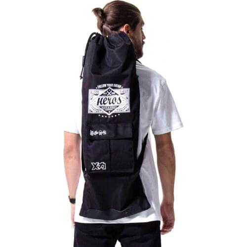 MACKAR 2 Adjustable Straps Multi Storage Oxford Cloth Waterproof Printing Drawstring Skateboard Carry Bag for Big Fish Board