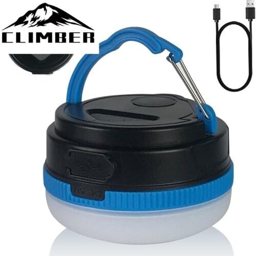 New Store Rechargeable LED Tent Light Camping Light Magnetic Base Tent Lantern, Battery USB charging Lightweight Backpack Lamp