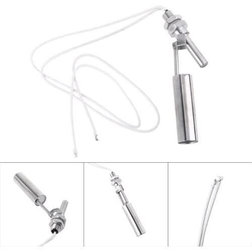 0-220V AC/DC Stainless Steel Water Float Switch Level Switch Level Sensor M10 Thread For Humidifiers Water Towers Kitchen