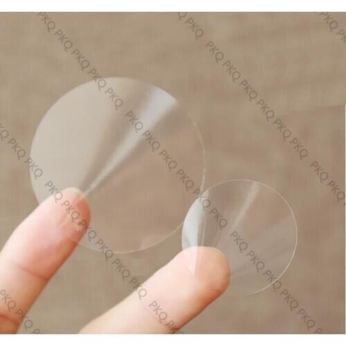 2cm 3cm 6cm 8cm 12cm sticker diameter transparent labels, circle PVC Sealing sticker, clear round stickers transparent label