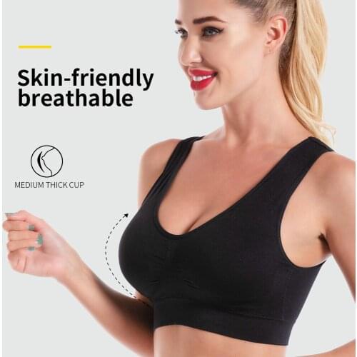 S-3XL bra sexy sports bra push up bralette One-Piece womens underwear plus size lingerie seamless shockproof thin cool top bras