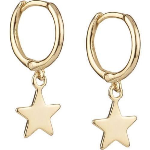 2019 Simple Gold color Star dangle Earrings for Women Earrings brincos Oorbellen boucle d'oreille pendientes bijoux