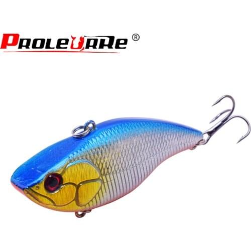 1Pcs 7.2cm 18.2g VIB Sinking Fishing Lure Wobbler Artificial Hard Bait Crankbait For Bass Lures Pesca Fishing tackle PR-362