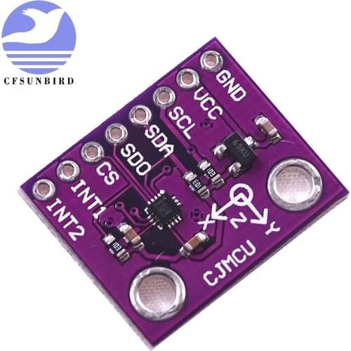 CFsunbird Three axis accelerometer module LIS2DHTR high performance ultra low power alternative ADXL345