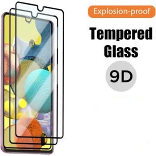 9D Full Cover Glass for Samsung Galaxy A50 A10 A70 A20 A40 A30 A51 A71 A21S A31 A41 A11 A12 A32 A52 A72 Screen Protector Glass