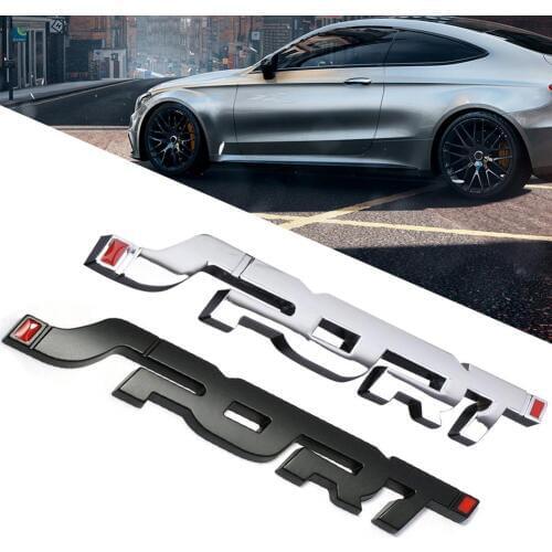 1 pcs Fashion SPORT Emblem Trunk Fender Badge 3D Metal Car Vehicle Sticker Decal Decoration car emblem logo Stickers