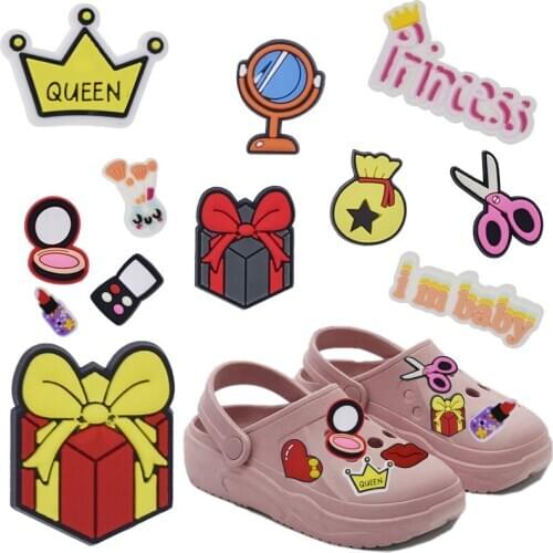 Girls Fashion Wholesale 100PCS PVC Croc Charms Cabochon Shoe Buckles Accessories DIY Wristband Ornaments Kids Girls X-mas Gifts