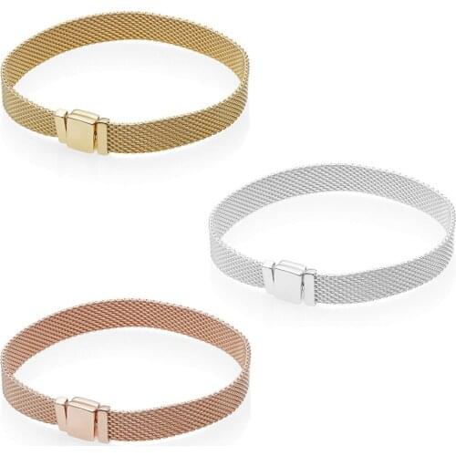 2018 New 100% 925 Sterling Silver Reflexions Bracelet Fit European Charm Beads For Women Gift Original Fashion DIY Jewelry Gift