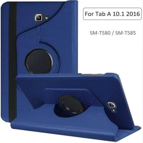 360 Rotating Case for Samsung Galaxy Tab A 10.1 2016 T580 T585 Stand Cover PU Leather Case for Samsung Tab A6 10.1 SM-T580N T585