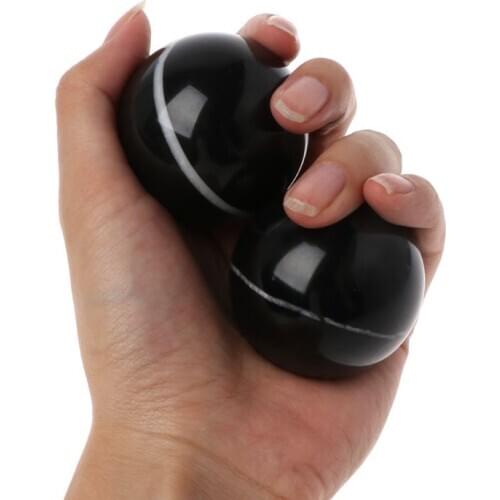 50mm Asian Natural Black Obsidian Sphere Large Stone Needle Ball Healing Stone K1KB