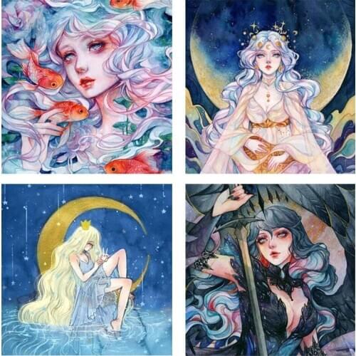 New Sale DIY Diamond Painting Cartoon Girl Full Drill Diy Cross Stitch Diamond Embroidery Mosaic Children Home Decoration Gift