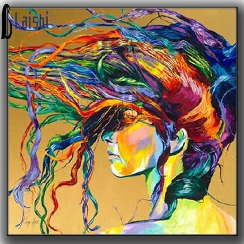 Diamond Painting Kits,DIY Graffiti Full Diamond Embroidery, Round Square Diamond Mosaic, Painted Girl Art Cross Stitch Stickers