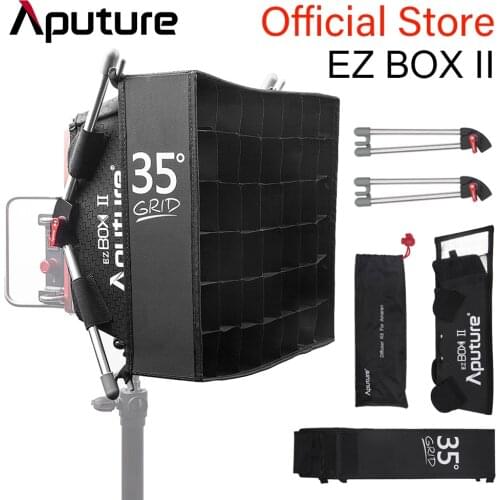 Aputure EZ Box+ II Diffuser Softbox Easy Box Diffuser + Fabric Grid Kit for Amaran HR672 AL-528 Tri-8 Lights