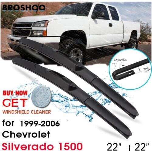 Car Wiper Blade Front Window Windscreen Windshield Wipers Blades Auto Accessories For Chevrolet Silverado 1500 22"+22" 1999-2006