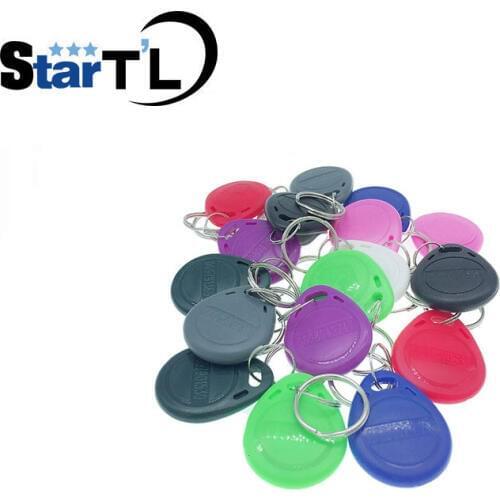 10pcs RFID Keychain Card Tag Key 125khz ID Keyfob TK4100 EM4100 Access Control Time Attendance