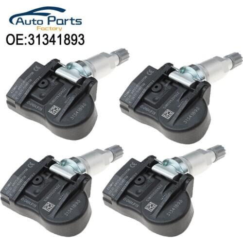 4PCS 31341893 TPMS Sensor Tire Pressure Sensor For Volvo C30 C70 S40 S60 S70 S80 V40 V50 V60 XC60 XC70 XC90 31341171 313418930