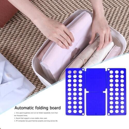 Clothes Holder Wardrobe Storage Organizing Plastic Garment Folding Board Adjustable Shirts Laundry Clothes Holder for Home