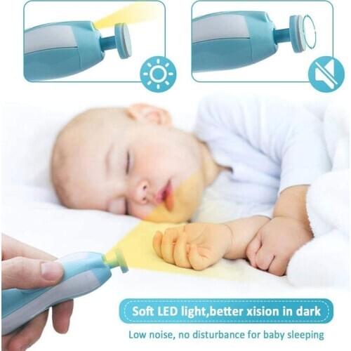 Electric Baby Nail File Clippers Toes Fingernail Cutter Trimmer Manicure Tool Lightweight and compact perfect gifts for new mom