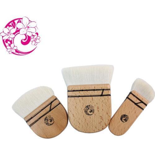 ENERGY Brand Professional Goat Hair Big Round Kabuki Blush Brush Makeup Brushes Make Up Brush Brochas Pinceaux Maquillage YJ00