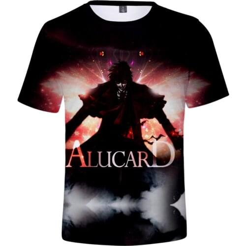 New Anime Tshirt Hellsing 3D Printing Tshirt Holiday Passionate Gothic Punk Style Tops Men/Women Casual Camping Youthful T-shirt