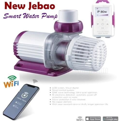 Jebao Smart Submersible Water Pump WIFI Aquarium Fish Pump New LCD display controller MDP-2500 3500 5000 8000 10000,110-240V