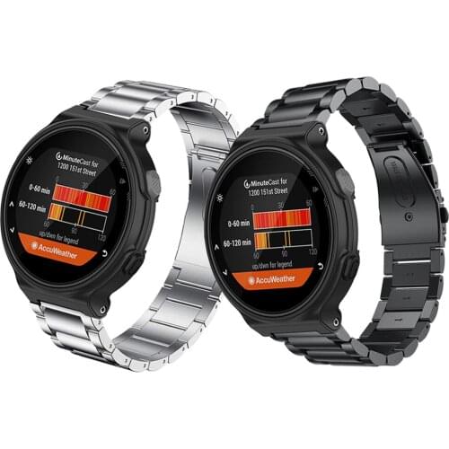 Classic Metal Strap For Garmin Forerunner 220 230 235 630 620 735XT / Approach S20 S5 S6 Stainless Steel Bracelet With Tool band