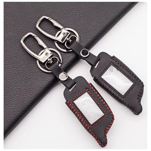 Hot Sale Leather Case Cover for Pantera SLK 600 625 650RS 675RS 300 400 868 Russian Version Twage LCD Two Way Car Alarm System