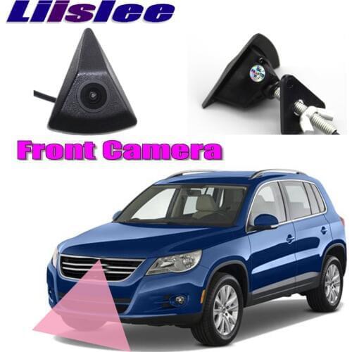 LiisLee Car Front Camera For Volkswagen VW Tiguan 2007-2017 LOGO CAM Front Grille CAM DIY Manually Control Channel Front Camera