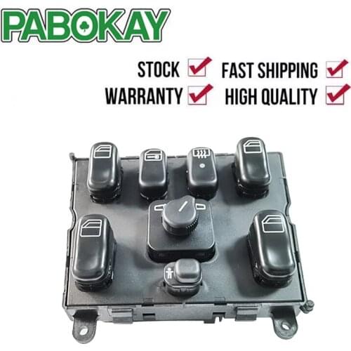 New 1638206610 A1638206610 Power Window Master Switch for 1998-2005 Mercedes-Benz ML320 W163 ML400 ML430 ML500 A 163 820 6610