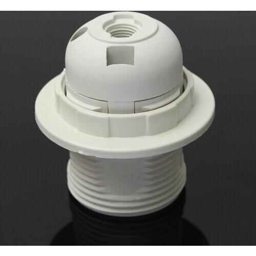 1PCS High Quality White Black 4A 250V E27 Card-type Lamp Holder CE Certification E27 Socket