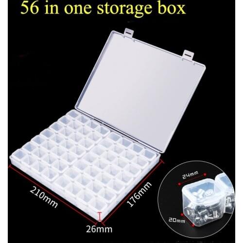 Transparent Plastic element box small screw sorting box hardware storage box mini flip part Small Component Jewelry Tool Box