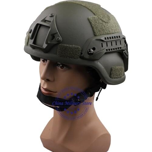 OD MICH 2000 Bulletproof Helmet Level NIJ IIIA Head Protection Aramid Military Ballistic Helmet