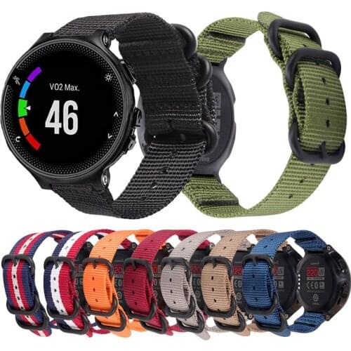 Correa For Garmin Forerunner 220/230/235/620/630/735XT/235Lite Band Nylon Strap Bracelet For Garmin Approach S20 S5 S6 Accessory