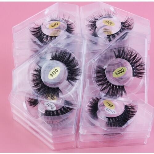 Wholesale Eyelashes 5/10/20/30/50/100Pairs Mink Eyelashes Makeup Volume 3D Mink Lashes In Bulk Natural False Eyelashes Maquiagem