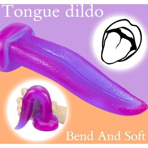 Long Tongue Dildo Anal Beads Butt Plug Gode Vaginal Stimulation Sex Toys Women Dick Suction Cup Strapon Penis Erotic Gay Sexshop