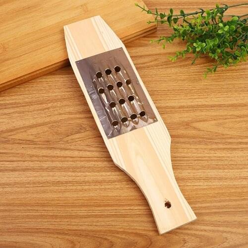 Old-fashioned wooden grater Pure copper plank radish planing multifunctional vegetable cutter