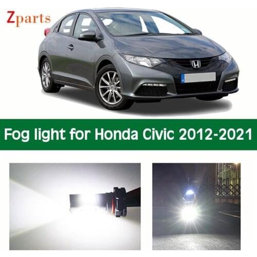 1 Pair LED Fog Light For Honda Civic 2011 - 2021 Foglamp Bulb Ice Lamp Blue White Yellow Red Daytime Running Lights 12V 6000K