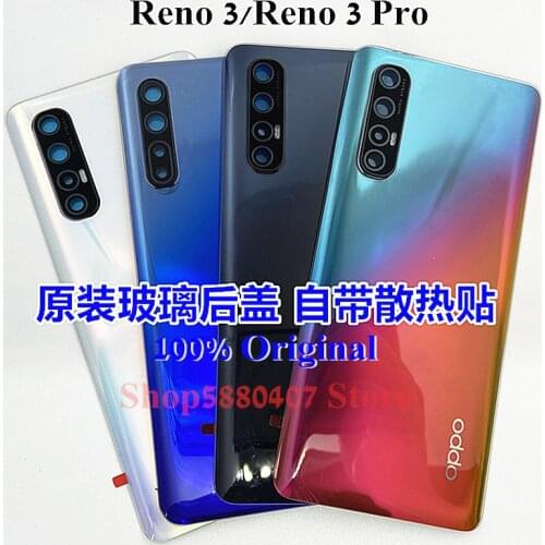 100% Original Back Housing For OPPO Reno 3 Reno3 Pro Reno3Pro Case Rear Back Battery Cover mobile phone Case shell Replacement