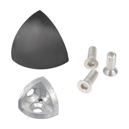 4Sets/LOT 3 Way 3D Corner Bracket For EU Aluminum Profile 20S 30S 40S 45S Series End Corner Bracket and Plastic Cover and Screws