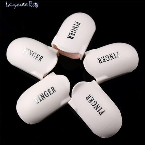 5Pcs Plastic Nail Art Soak Off Cap Clip Finger Cleaning UV Gel Polish Remover Wraps For Screen Touch Manicure Tools