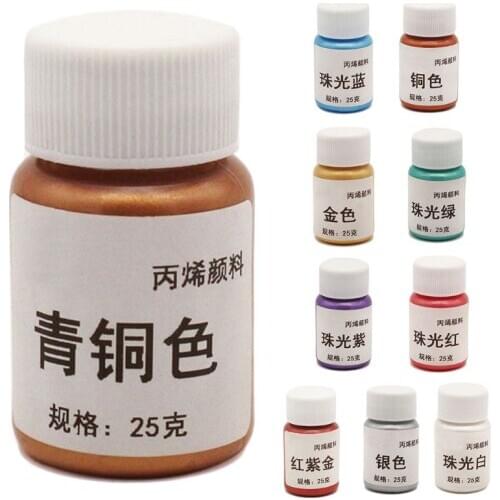 Acrylic Pigment Metallic Paint Drawing Art DIY Handmade Painting Coloring Tool 203B