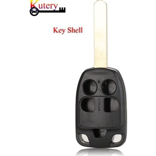 Kutery Car Key Shell For Honda Odyssey Elysion 5Buttons Remote Key Case Cover Replacement With Uncut Blade Blank