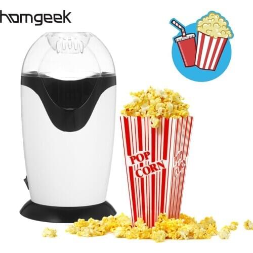 300ML Mini Electric Hot Air Popcorn Maker Popcorn Popper Machine Top Cover Low Fat No Oil Needed for Home Bar KTV Use