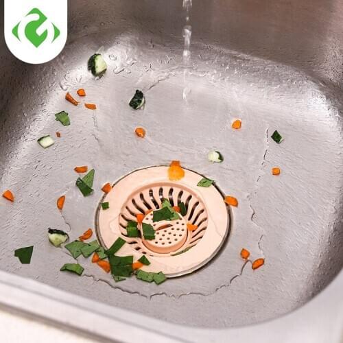 Gelodor-proof core sewer filter Floor Drain Kitchen Sink Strainer Waste Plug Bathroom Drain Hole Hair Filter Anti-odor sheet