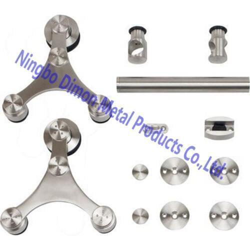 Stainless steel glass sliding door hanging wheel sliding door hardware DM-SDG 7006 without sliding bar