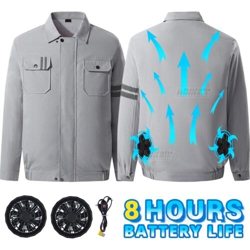 Summer Cooling Fan Jacket Work Clothes Hiking Jacket Workwear USB Power Supply Heatstroke Protection Air Conditioning Clothing